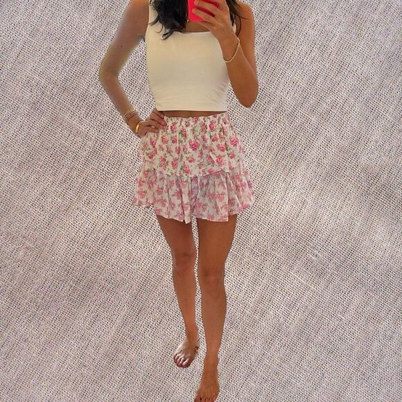 LoveShackFancy X American Girl Ruffle Mini Skirt - Picture 4 of 12